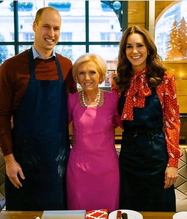 Mary Berry se setkala s Kate a Williamem.