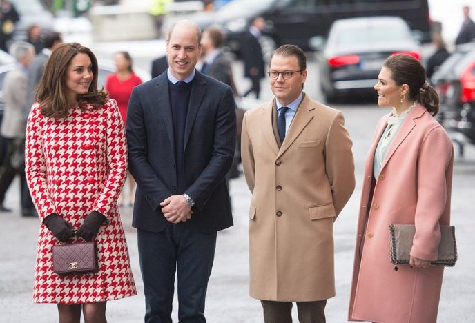 Kate Middleton a princ William na oficiální návštěvě Stockholmu