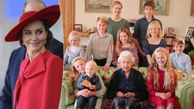 Další photoshopový přešlap královské rodiny: Fotka královny s vnoučaty a pravnoučaty plná chyb!