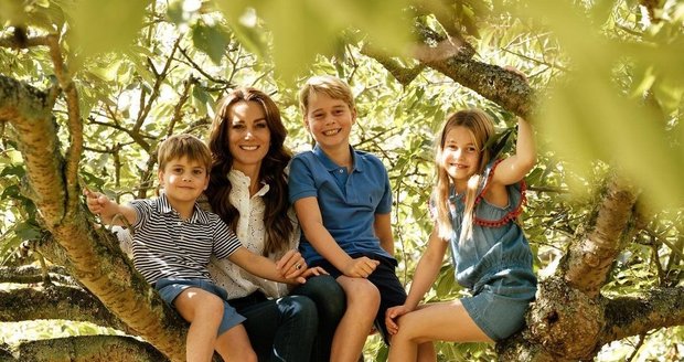 Princezna Catherine se svými dětmi