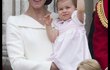 Princezna Catherine s malou Charlotte.