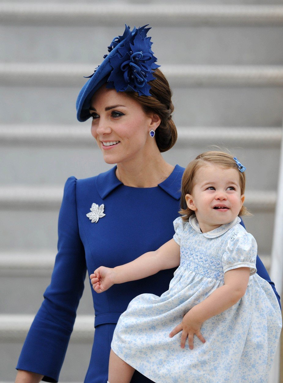 Kate Middleton s dcerkou.