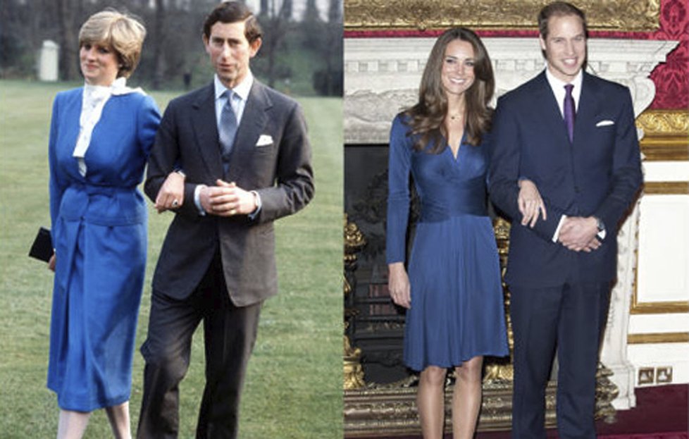 Diana a Charles oznámili své zasnoubení v únoru 1981; Kate a William v listopadu 2010.