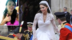 Svatební šaty pro Kate Middleton šila také Slovenka Gabriela. Vydělala si za to dost peněz, které pak rozházela za oblečení.