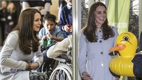 Kate při návštěvě volnočasového centra povídala o svém těhotenství a dostala kachničku pro prince George