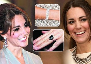 Kate Middleton (35) vyrůstala v lepší střední třídě a byla zvyklá na kvalitní, avšak nijak přepychové prostředí. Ale jak známo, dovedla se výborně vdát. Projevilo se to i na její klenotnici. Její šperky mají hodnotu přes 30 milionů korun.