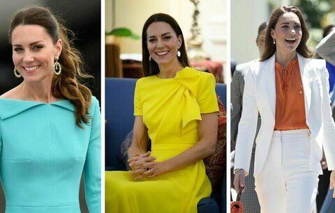 To nejlepší z Karibiku: Vévodkyně Kate poctila módním výběrem samotnou královnu