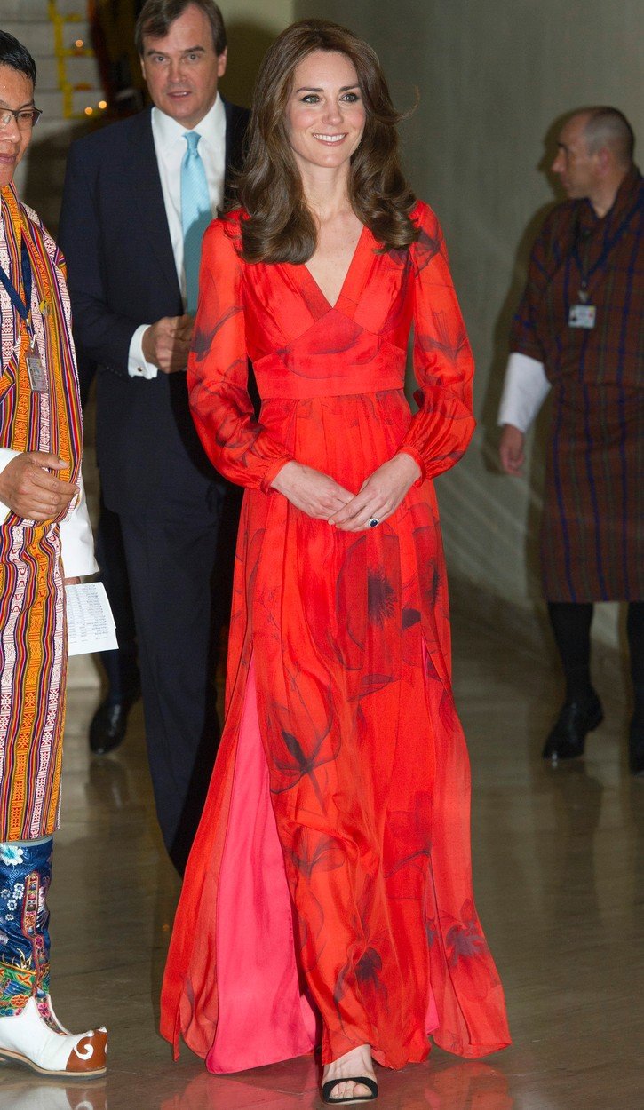 Vévodkyně Kate při návštěvě Bhútánu, duben 2016