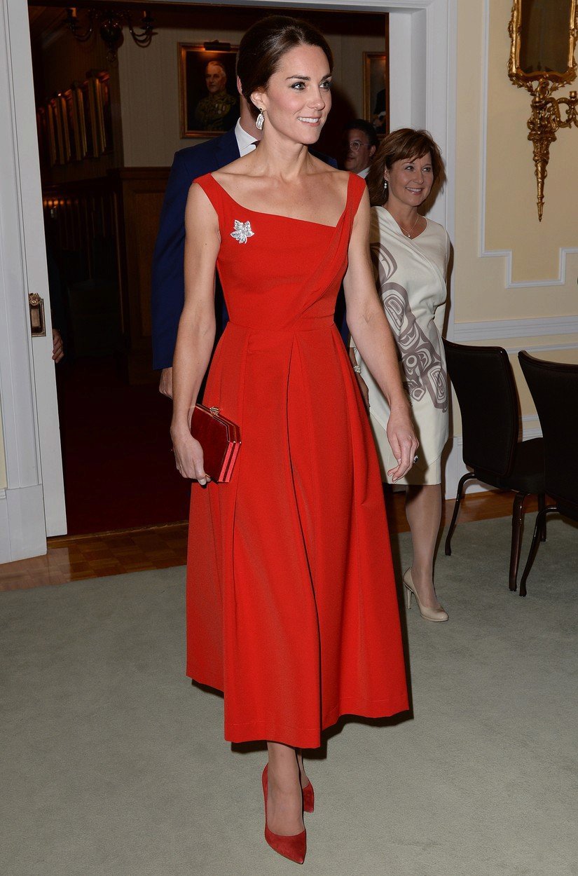 Vévodkyně Kate na recepci v kanadském Government House, září 2016