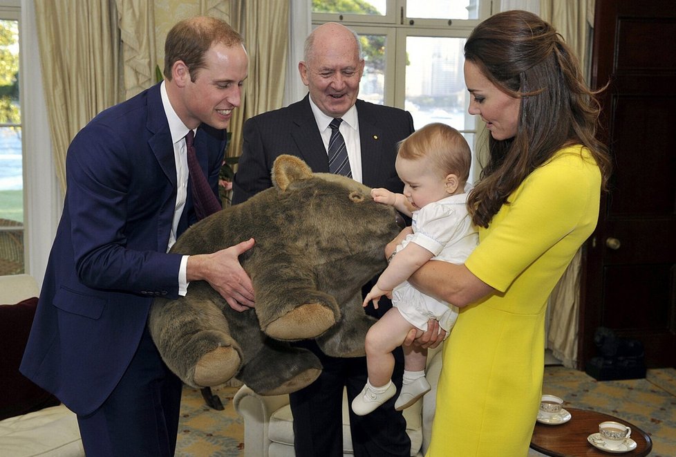 Kate, William a jejich syn George