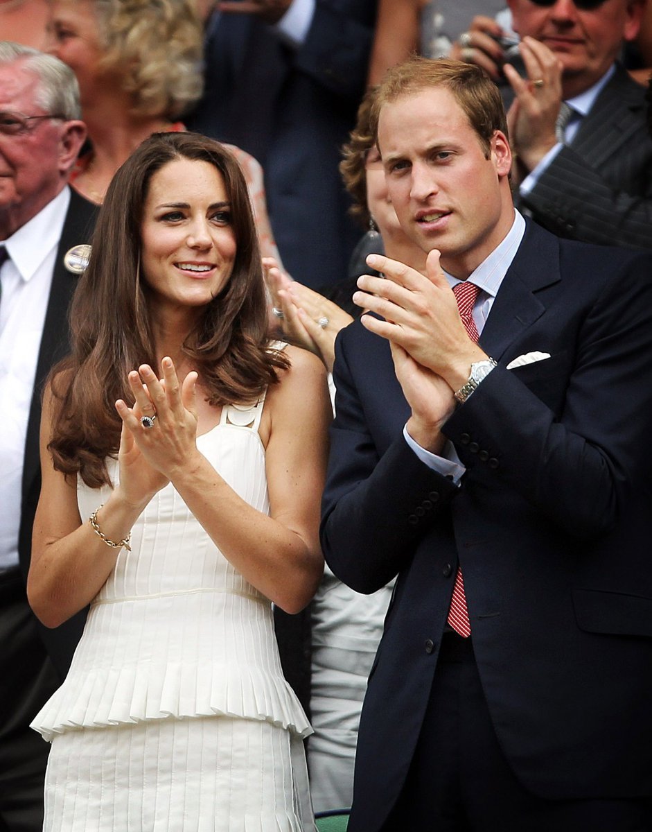 Kate s Williamem na tenisovém turnaji Wimbledon