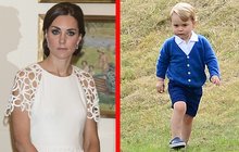 Princ George potrápil maminku Kate... Foto uvnitř!