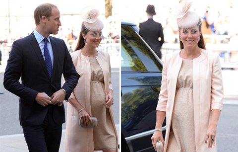 Těhotná Kate je v kloboučku za 30 tisíc jako broskvička, libují si Britové