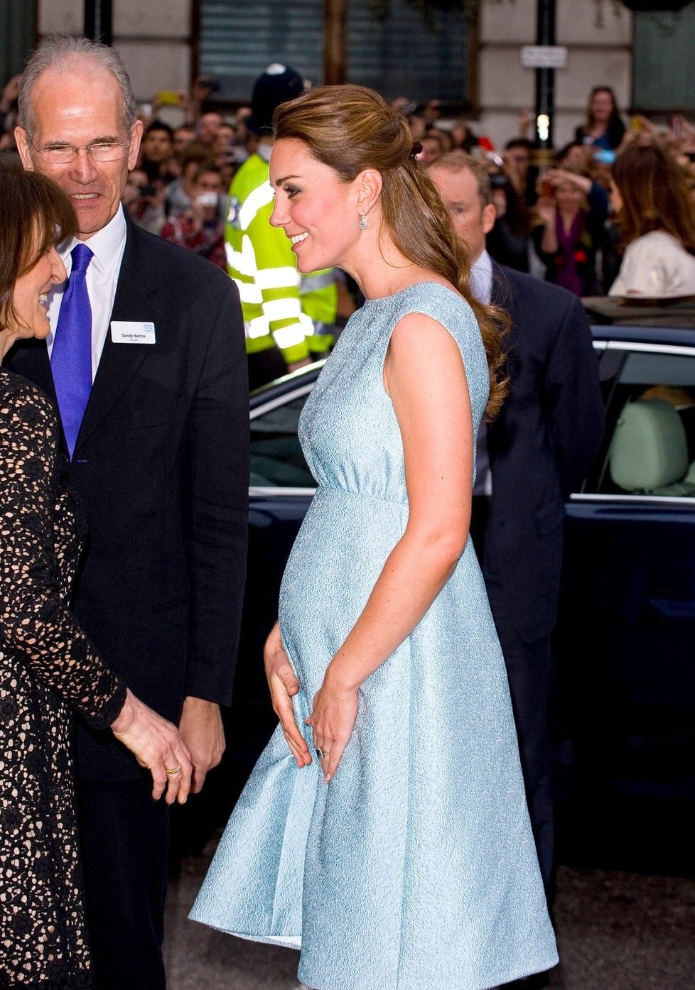 Vévodkyně Kate během svého prvního těhotenství.