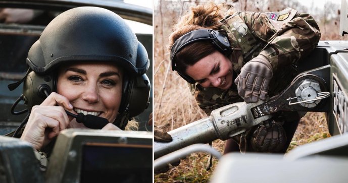 Kate Middleton zavítala na výcvikovou základnu Britské armády.
