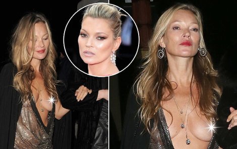 Modelka Kate Moss neuhlídala dekolt