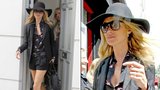 Škola elegance Kate Moss: Kraťasy a klobouk