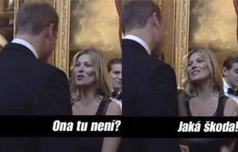 Královský flirt: Podívejte se, jak mrcha Kate Moss balila prince Williama