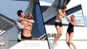 Kate Moss si užívá s Jamiem Hincem na jachtě