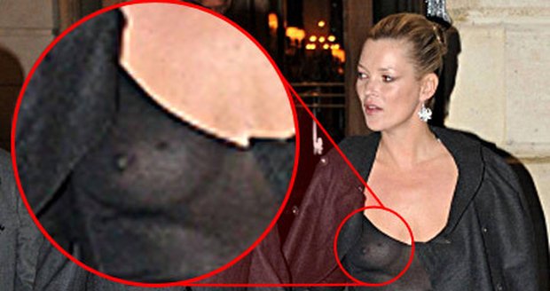 Kate Moss: V Paříži ukázala prsa!