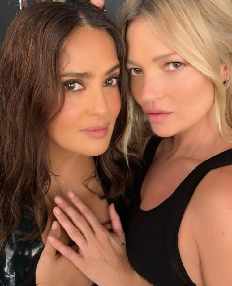 Kate Moss se Salmou Hayek