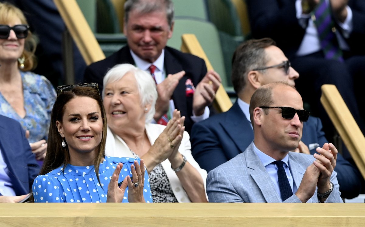 Vévoda a vévodkyně z Cambridge se na Wimbledonu dobře bavili