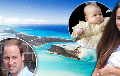 Princ George si užívá svou první dovolenou. Kate ho vzala do Karibiku, William zůstal doma!
