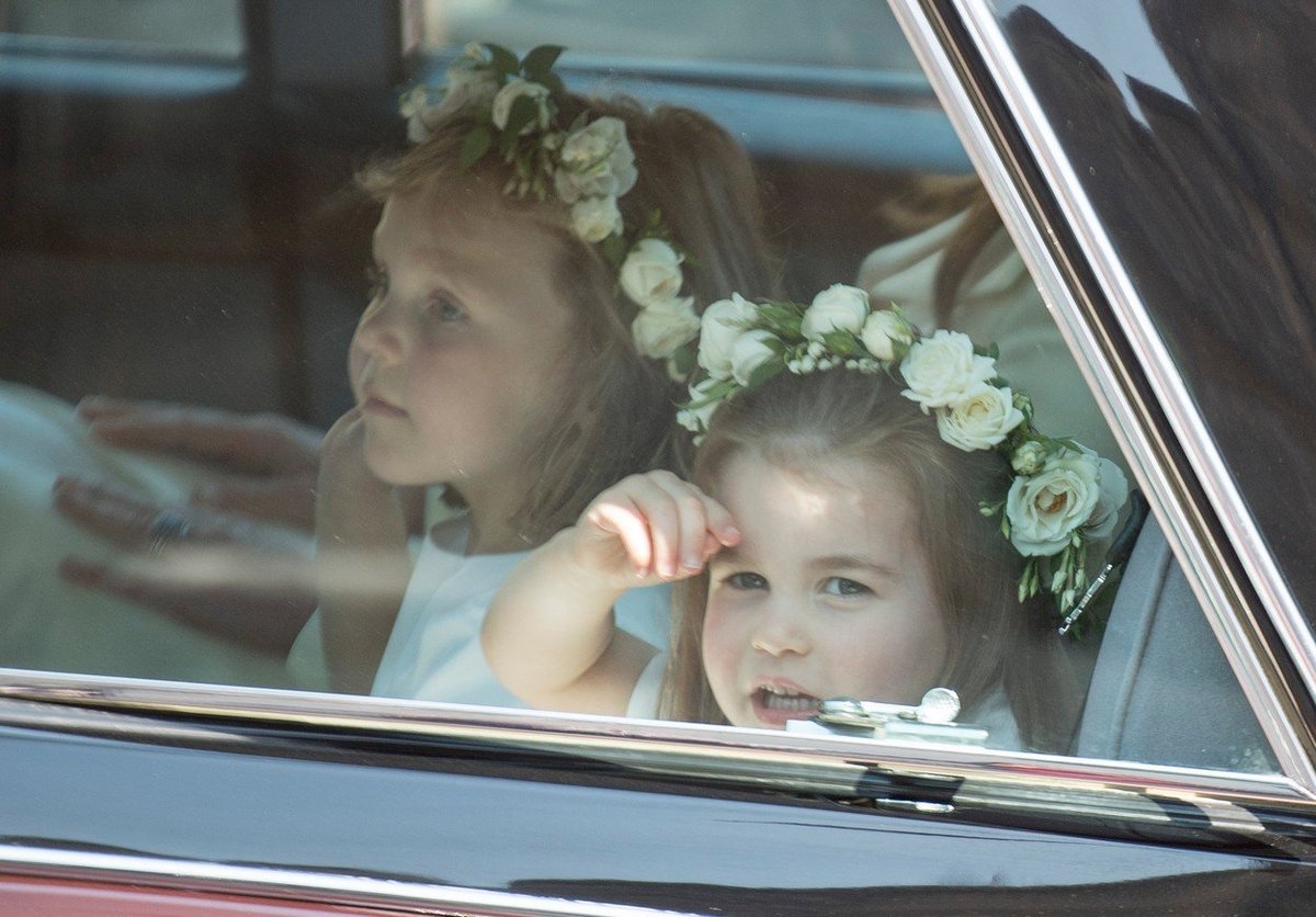 Královské děti na svatbě Meghan a Harryho