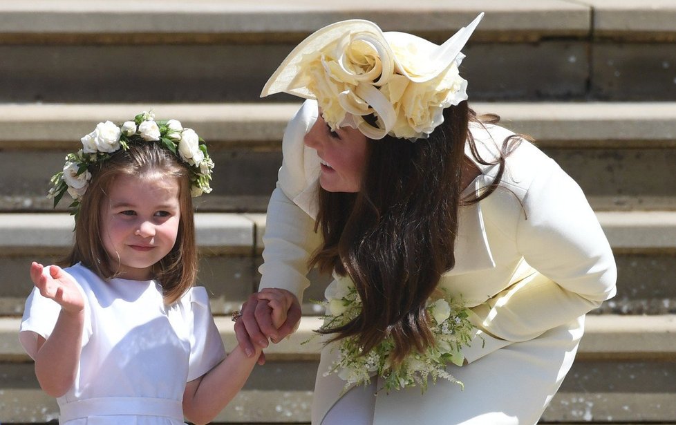 Královské děti na svatbě Meghan a Harryho