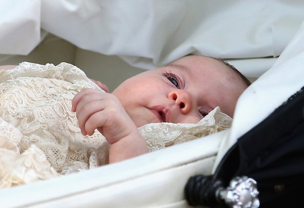 Křtiny princezny Charlotte v červenci 2015.