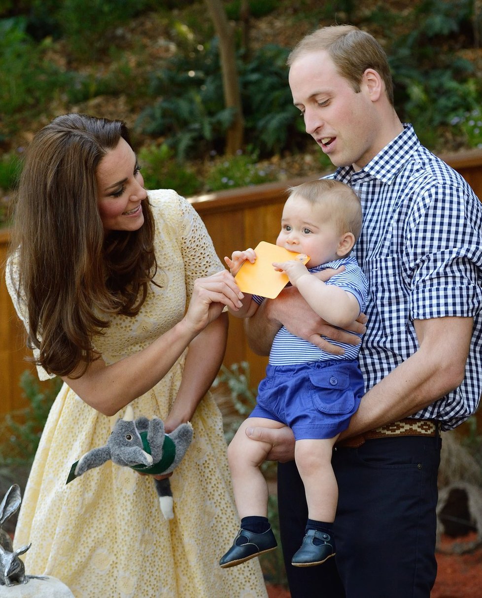 William a Kate se synem