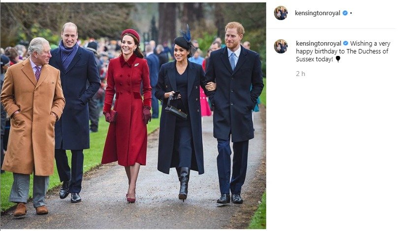 K narozeninám popřáli Meghan i William s Kate