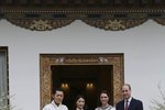 Kate a William s bhútánským králem a jeho manželkou