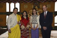 Kate a William v Indii a buddhistickém Bhútánu: Podívejte se na fotky!