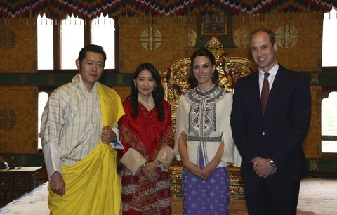 Kate a William v Indii a buddhistickém Bhútánu: Podívejte se na fotky!