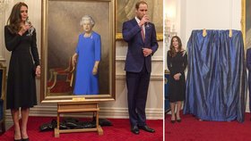 Kate s Williamem odhalili nový obraz s královnou Alžbětou II.