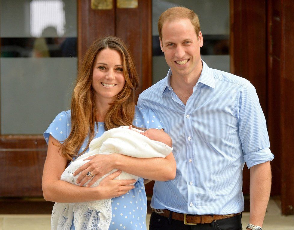 Kate, William a miminko George