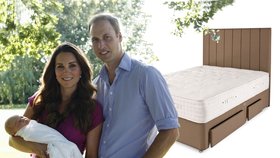 V téhle posteli princ William a Kate zřejmě už brzy "zadělají" na druhého potomla.