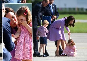 Princezna Charlotte ztropila scénku! Nejdřív řev, potom leh...