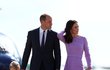 William, Kate a jejich děti George a Charlotte na oficiální návštěvě Německa. Děti se očividně nudily.