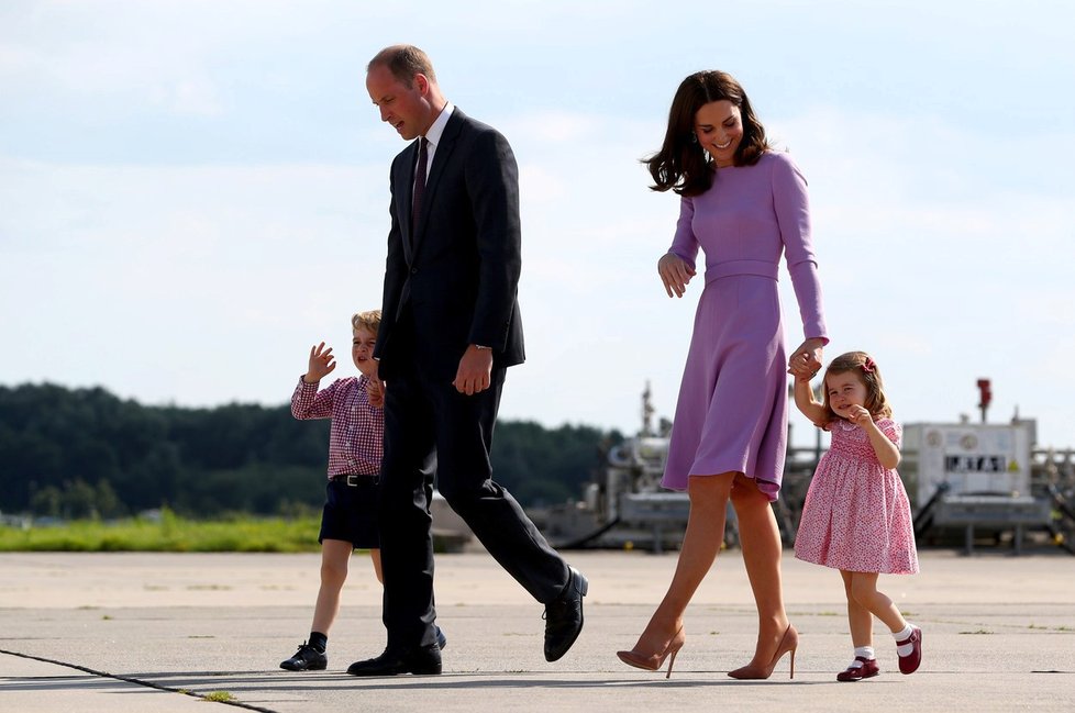 William, Kate a jejich děti George a Charlotte