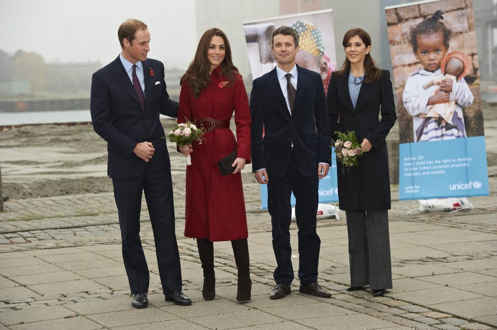 Kate a William na akci UNICEF v Dánsku