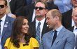 Kate a William na Wimbledonu