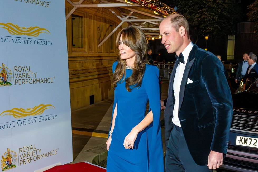 Kate a William na Royal Variety Performance 2023