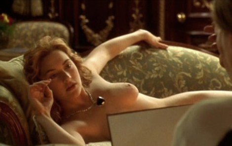 Kate Winslet ve filmu Titanic.