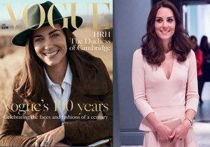Vévodkyně Kate obsadila titulku časopisu Vogue.