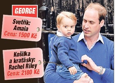 Svetřík i košilka s kraťásky, v nichž George navštívil sestřičku, se vyprodaly přes noc.