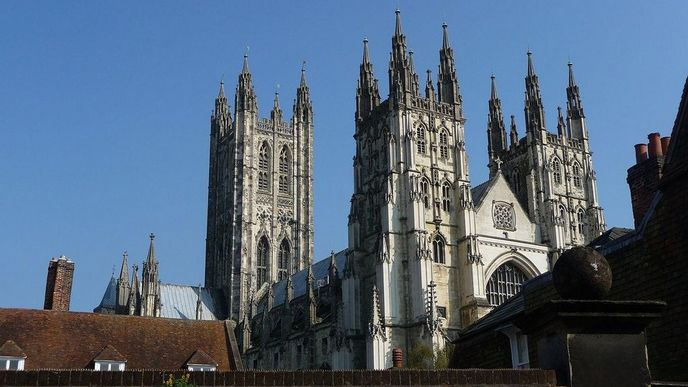 Katedrála v Cantenbury, centrum Anglikánské církve