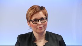 Kateřina Arajmu ve studiu Blesku.