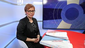 Kateřina Arajmu ve studiu Blesku